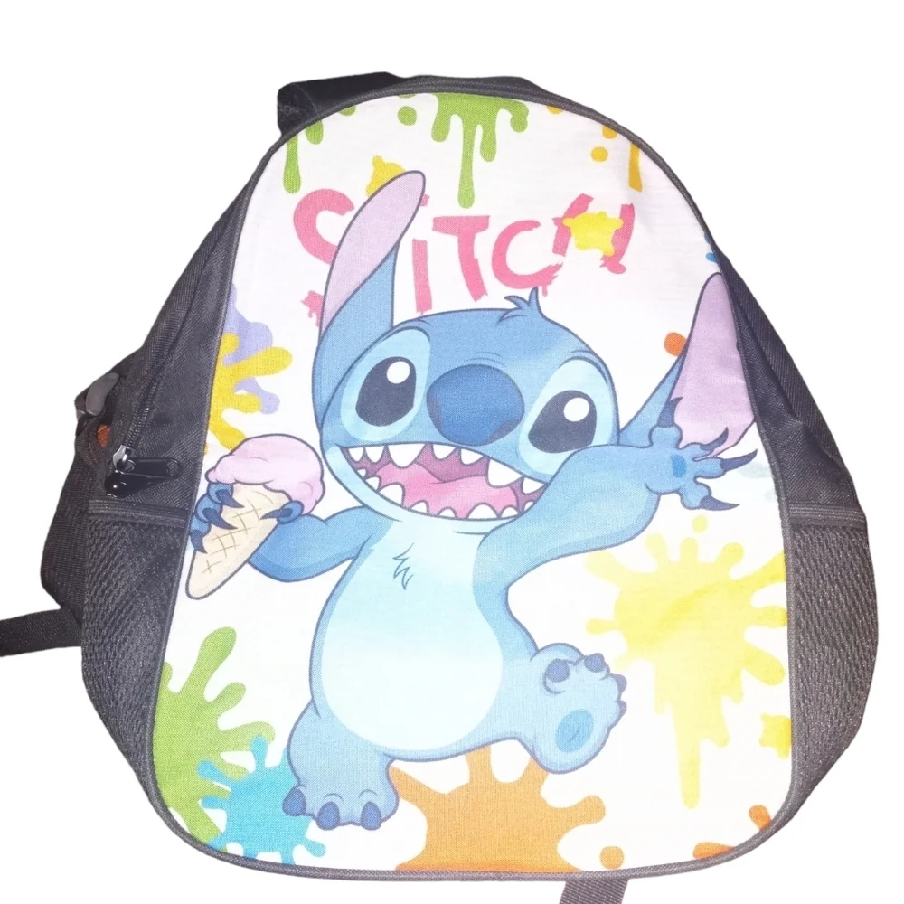 Stitch paint splatter backpack
